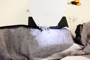 Saum für Bettdecke nähen Saum für Bettdecke nähen